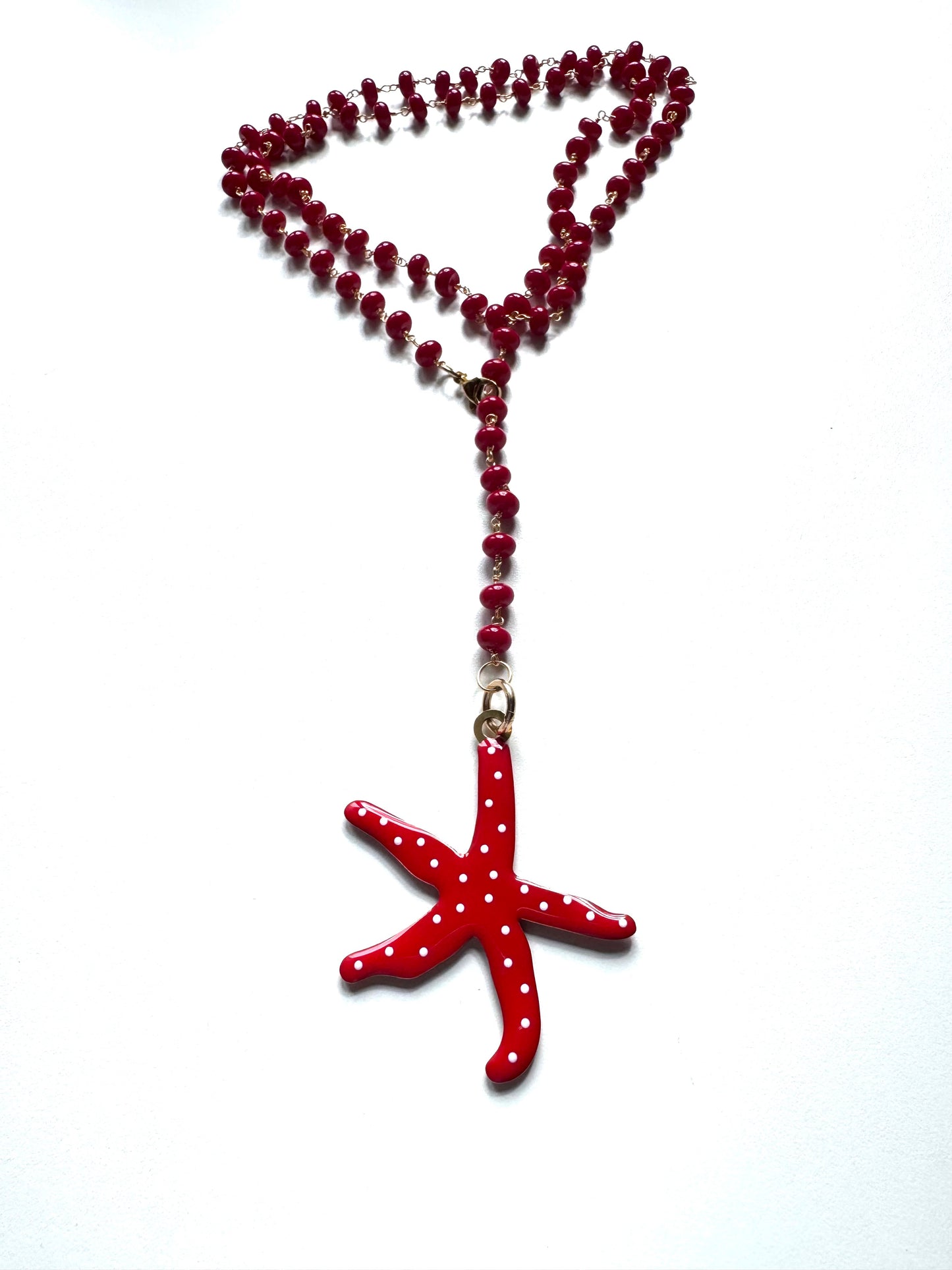 Collana a Rosario Rossa