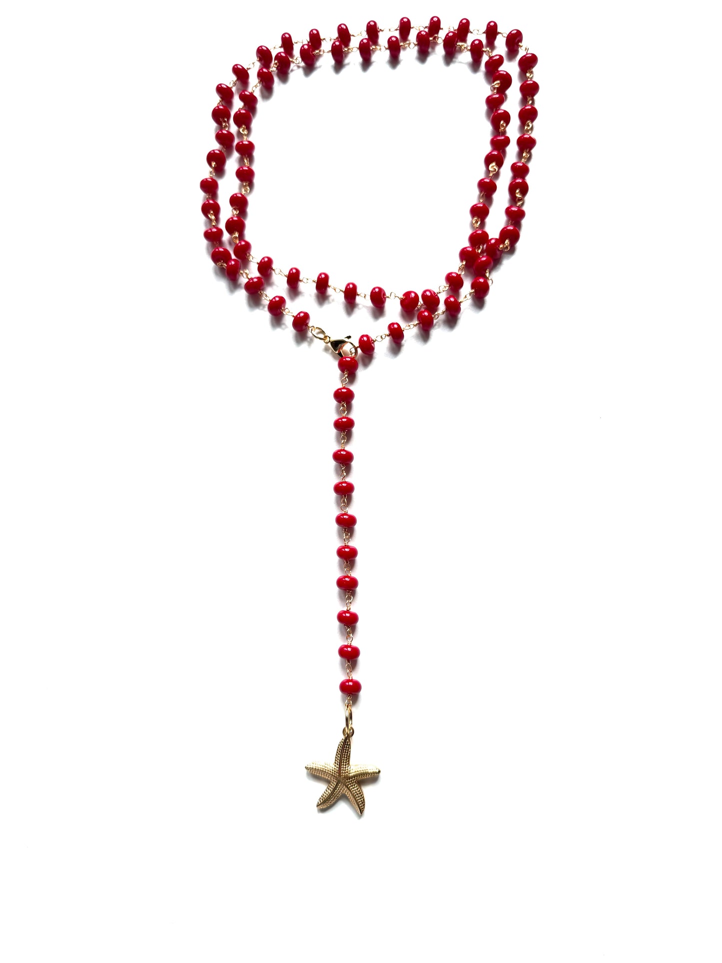 Collana a Rosario Rossa
