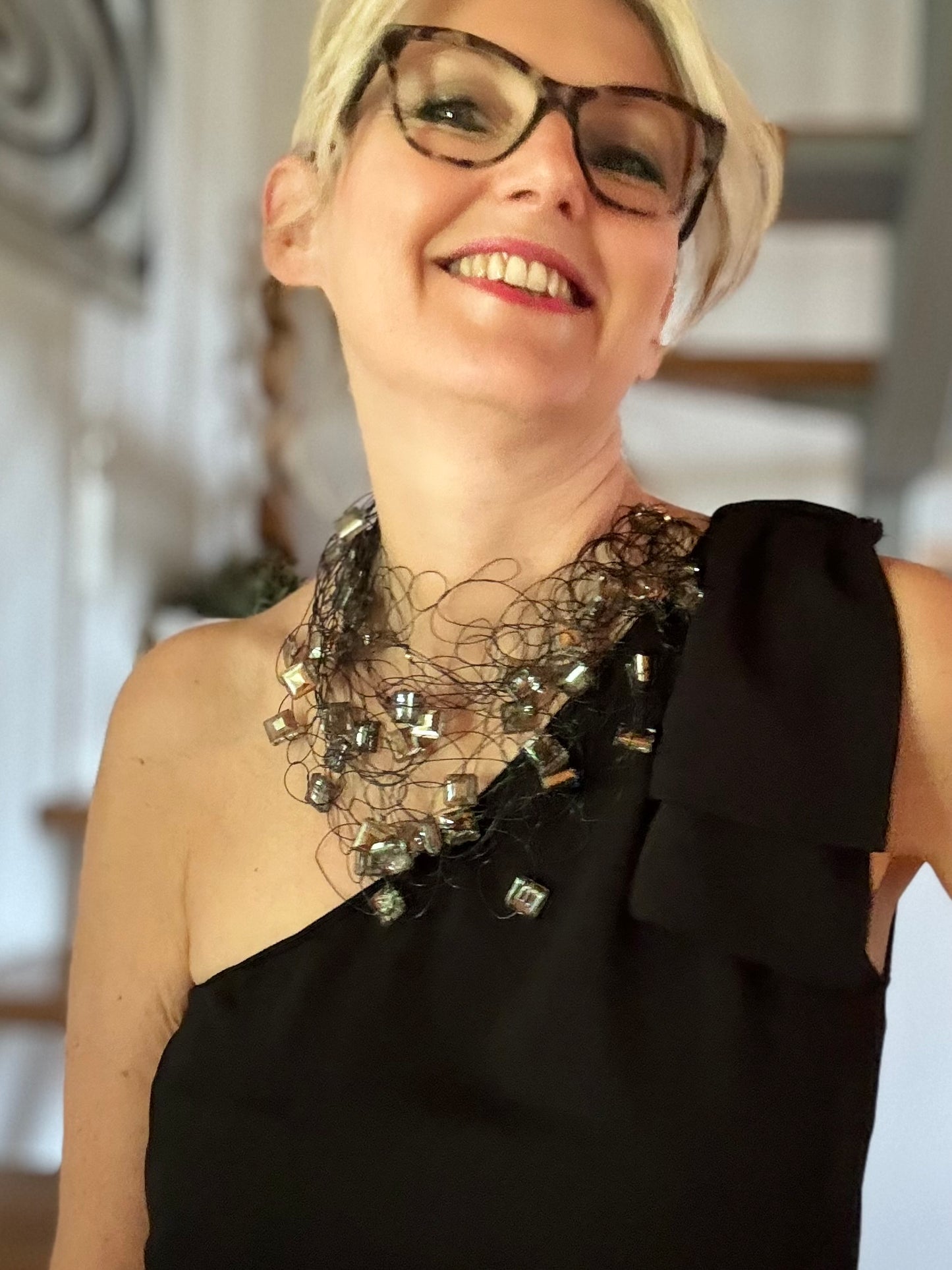 Collana Nube maxi cristalli