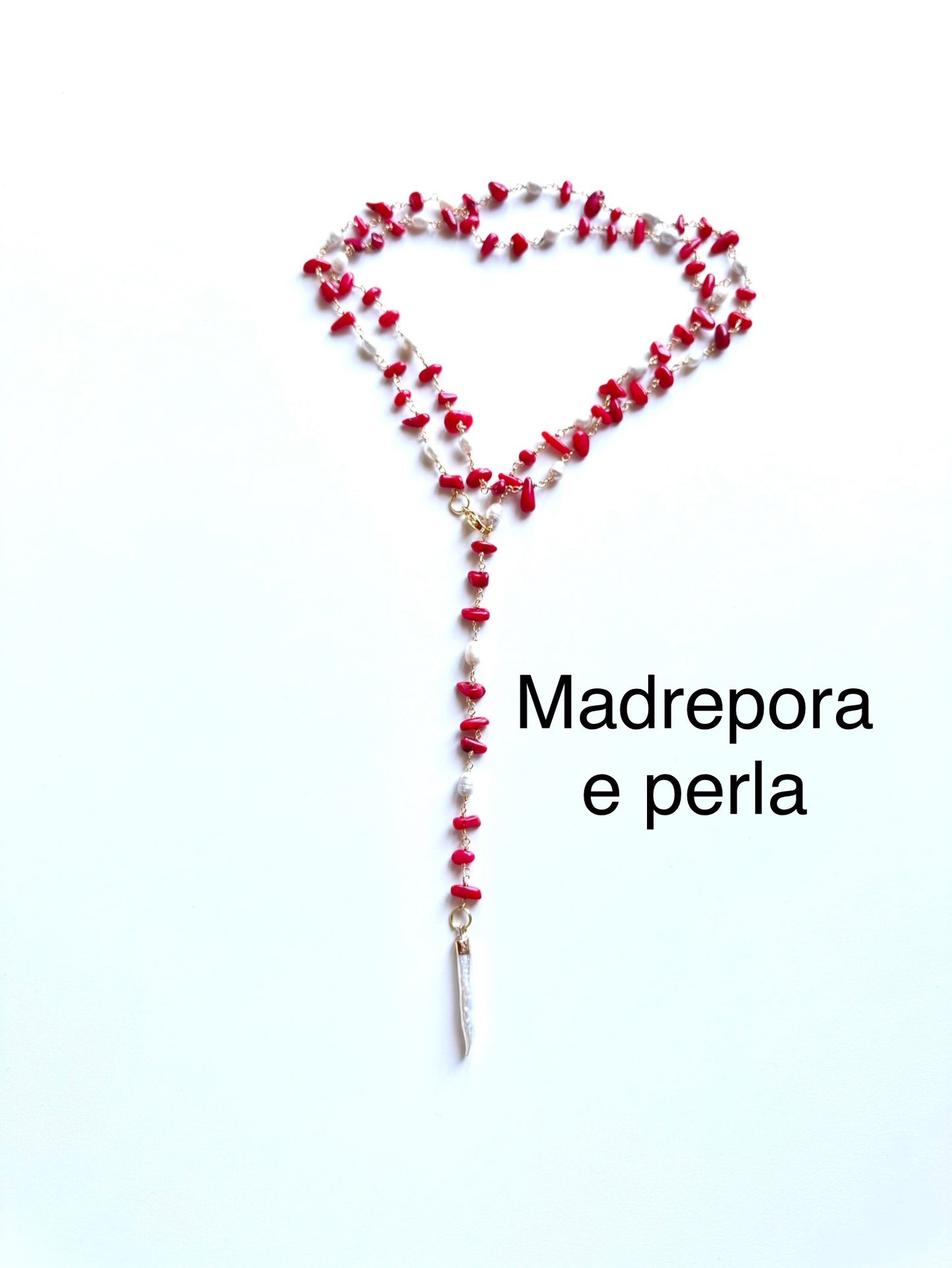 Collana a Rosario Rossa