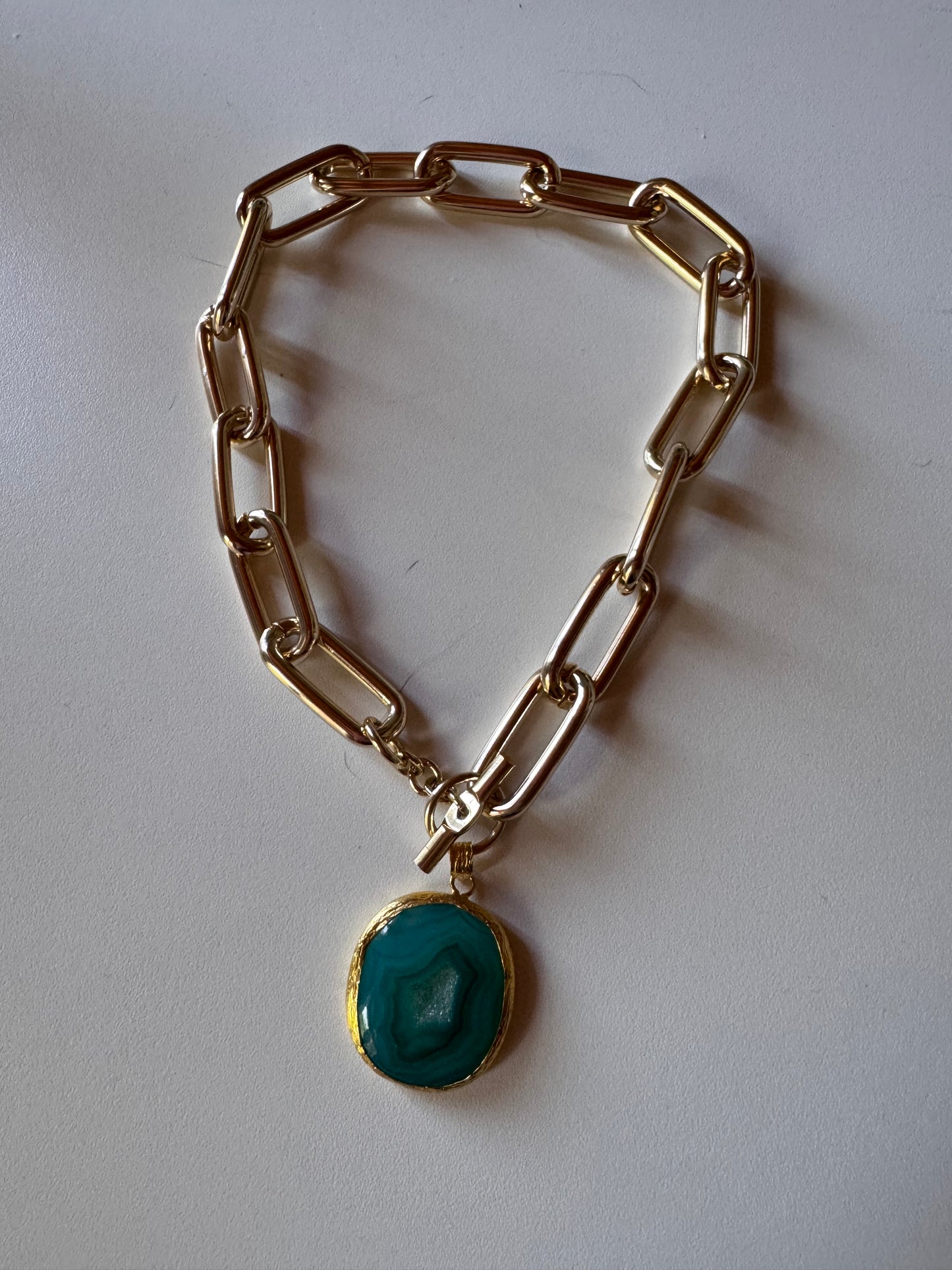Collana catena e Agata