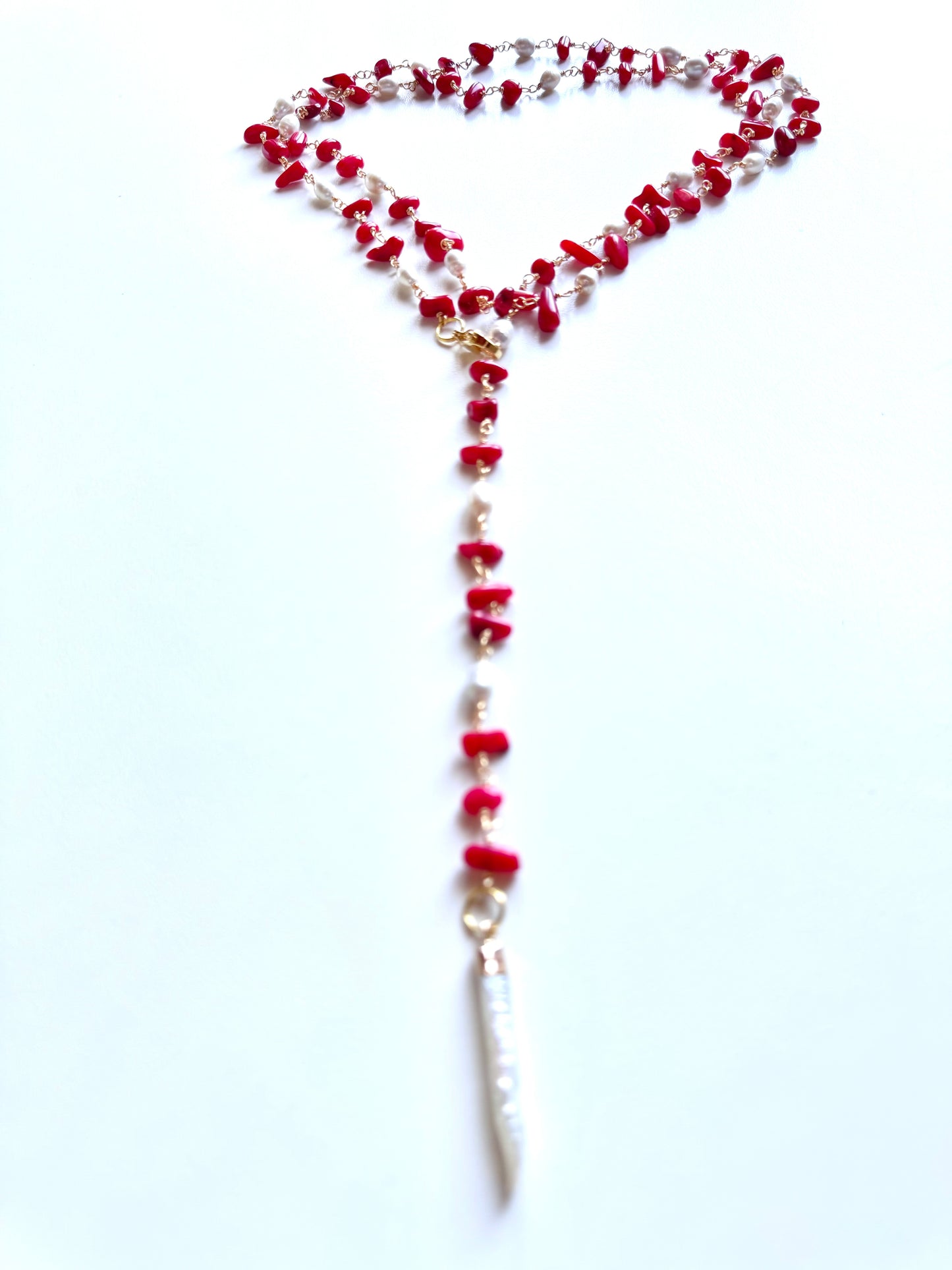 Collana a Rosario Rossa