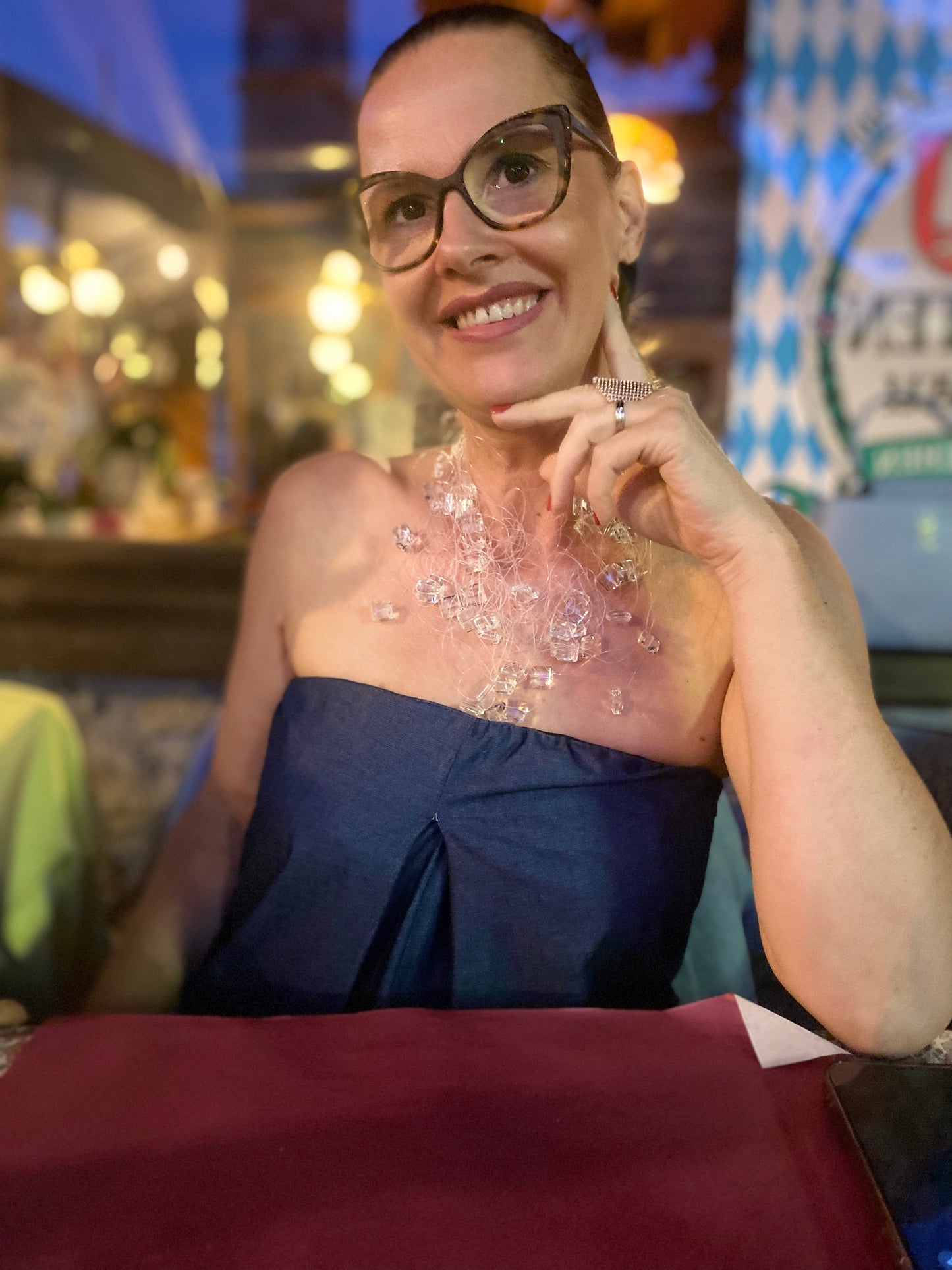 Collana Nube maxi cristalli