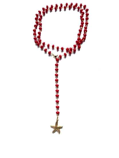 Collana a Rosario Rossa