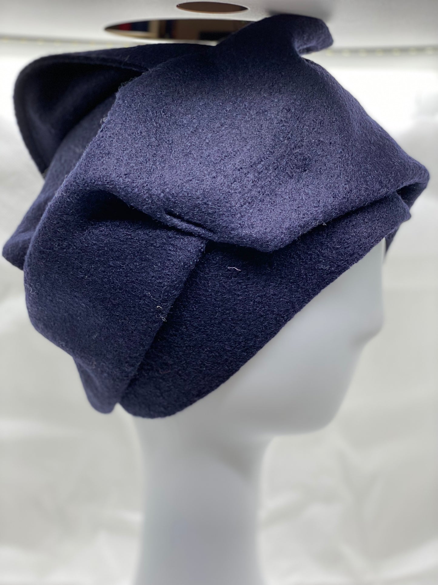 Cappello Origami in lana cotta