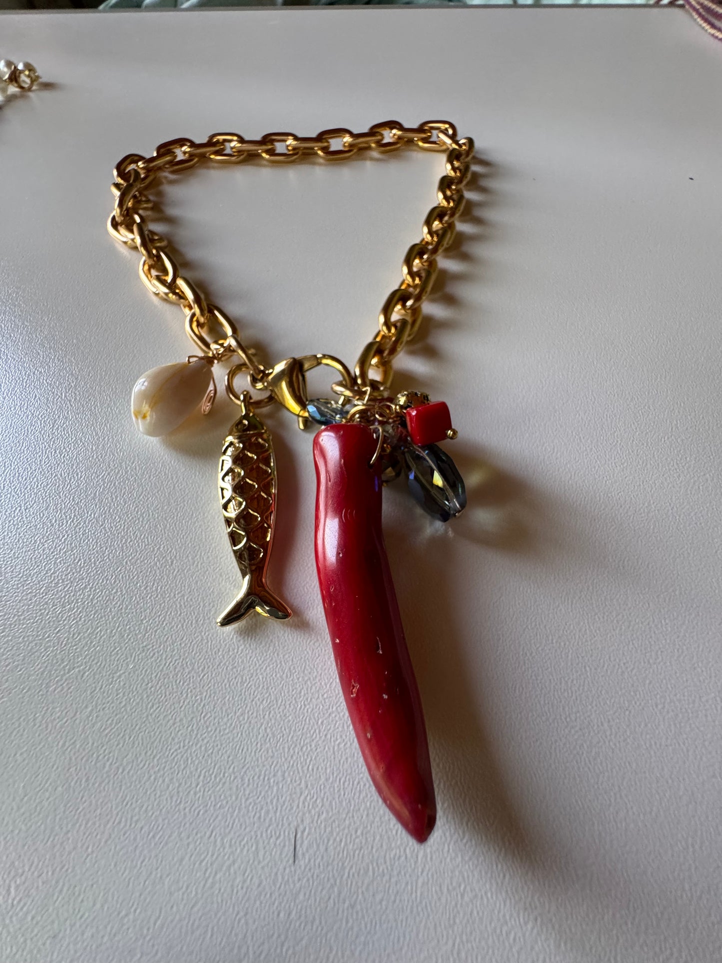 Collana catena e Agata