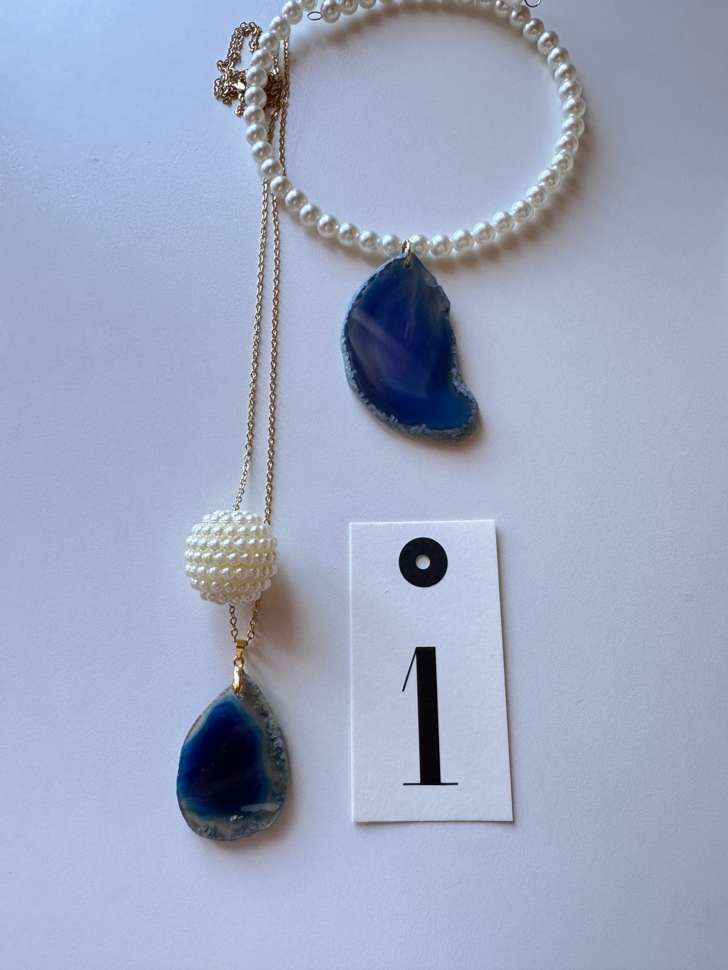 Combo Collana corta con perle + collana lunga
