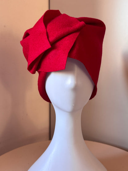 Cappello Origami in lana cotta