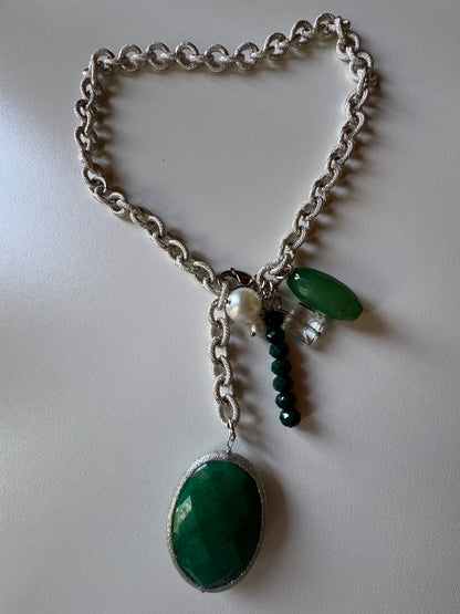 Collana catena e Agata