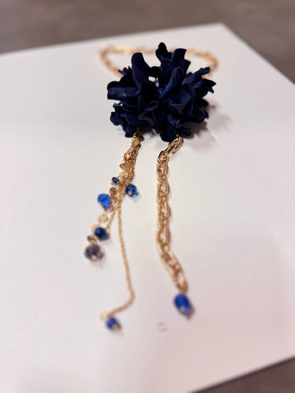 Collana Fiore in pelle