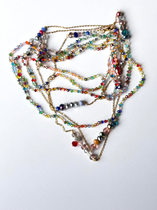 Collana combo catena multicolor