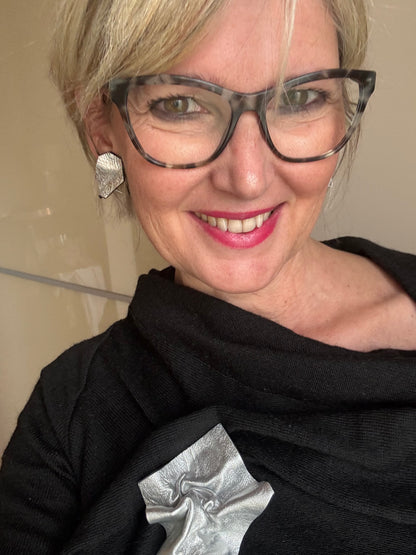 Orecchini materici sculture da indossare