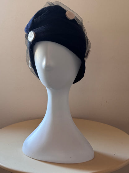 Cappello cloche pois