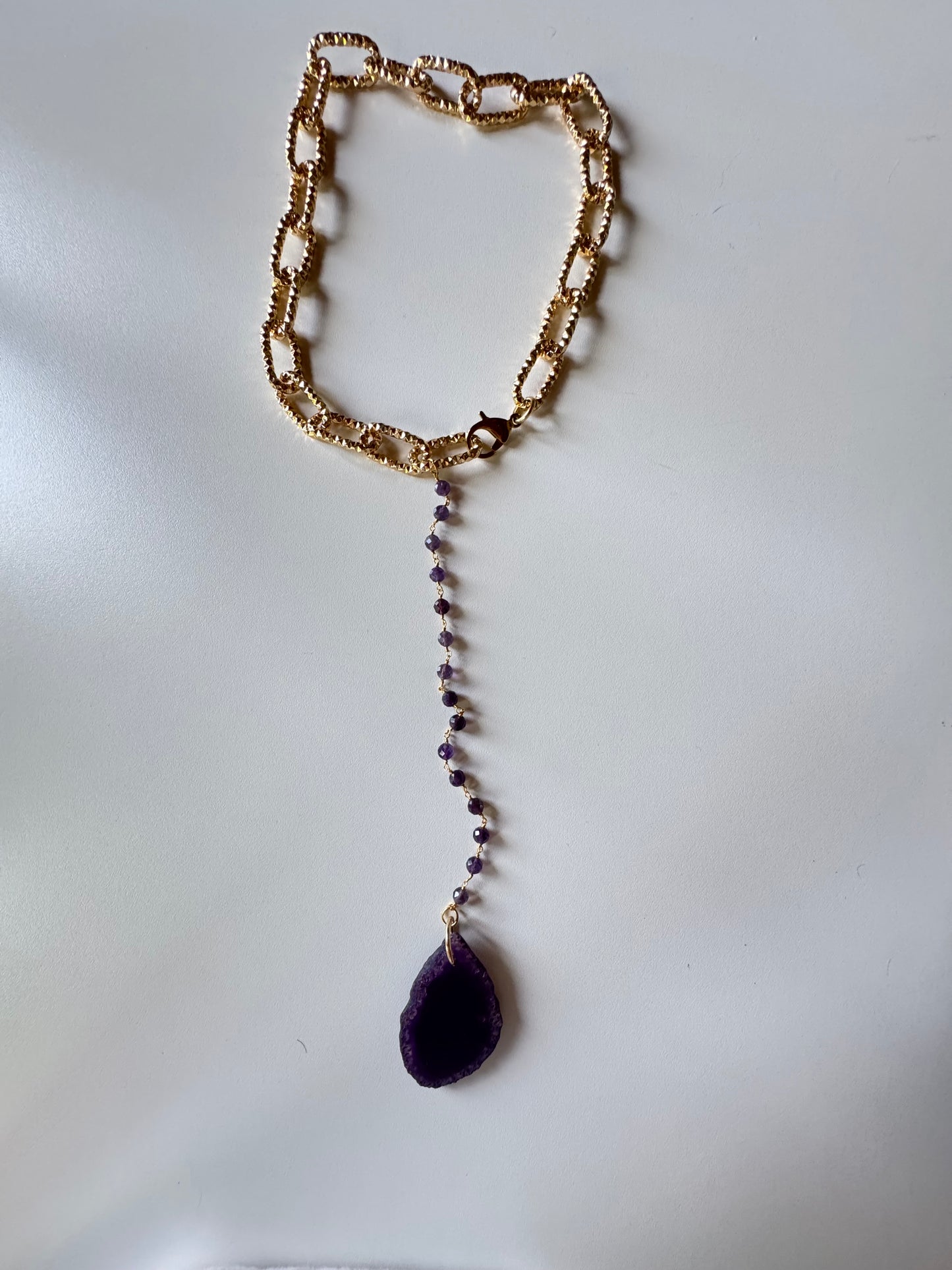 Collana catena e Agata