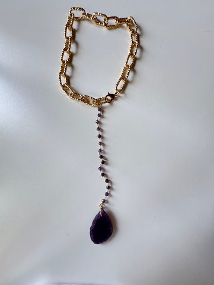 Collana catena e Agata