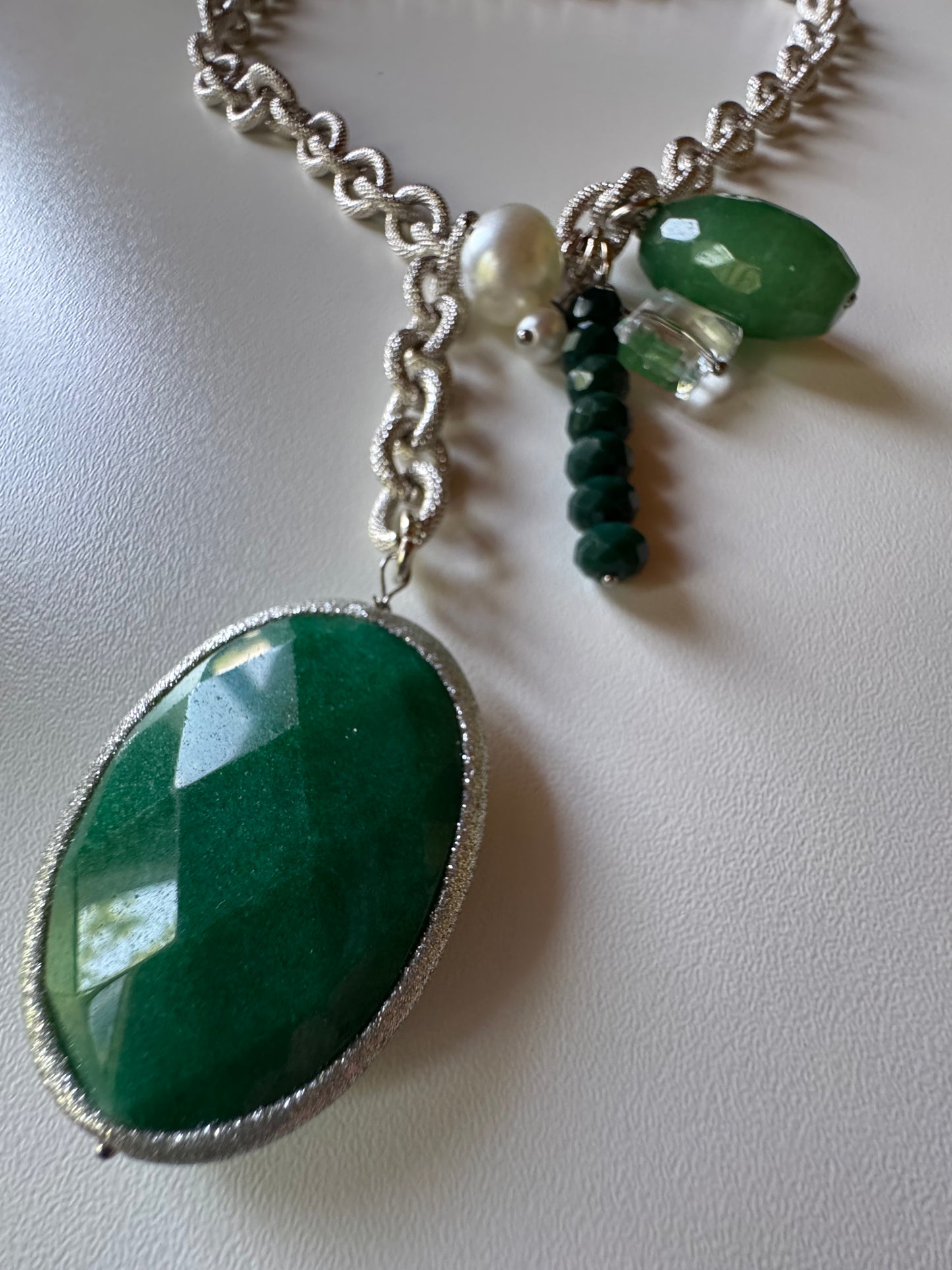 Collana catena e Agata