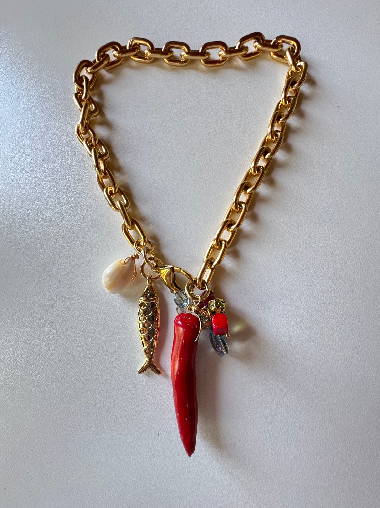 Collana catena e Agata