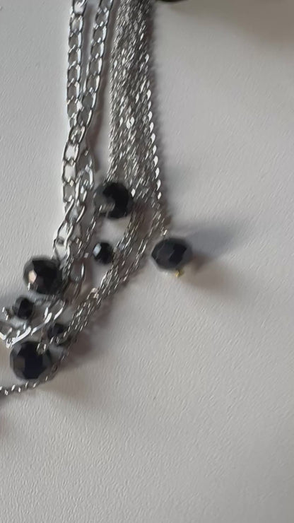 Collana Fiore in pelle