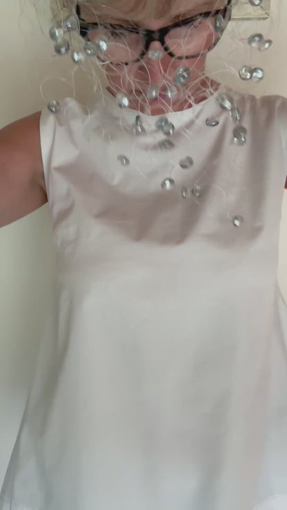 Collana Nube maxi cristalli lisci